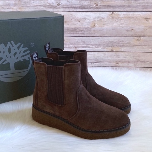 Timberland Shoes - Timberland Bluebell Lane Suede Chelsea Wedge Boots